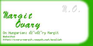 margit ovary business card